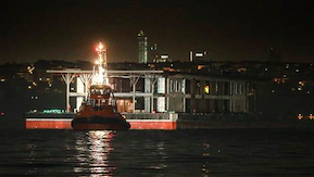 Yeni Karaköy Yolcu Salonu, Haliç Tersanesi’ne ulaştı