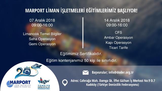 Denizci Öğrenciler Derneği ve Marport eğitimde buluştu