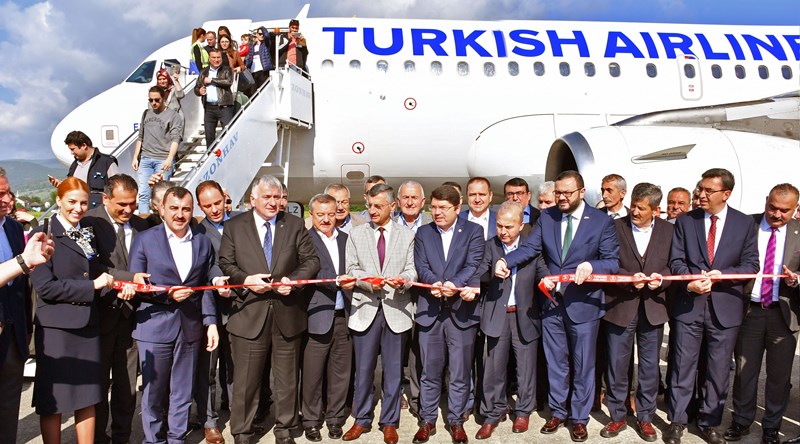 THY, Zonguldak'a da uçmaya başladı