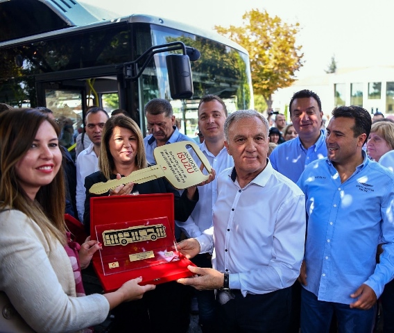 Anadolu Isuzu'dan Makedonya'ya 4 adet CNG'li Citiport