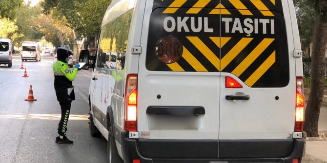 159 okul servisi trafikten men edildi