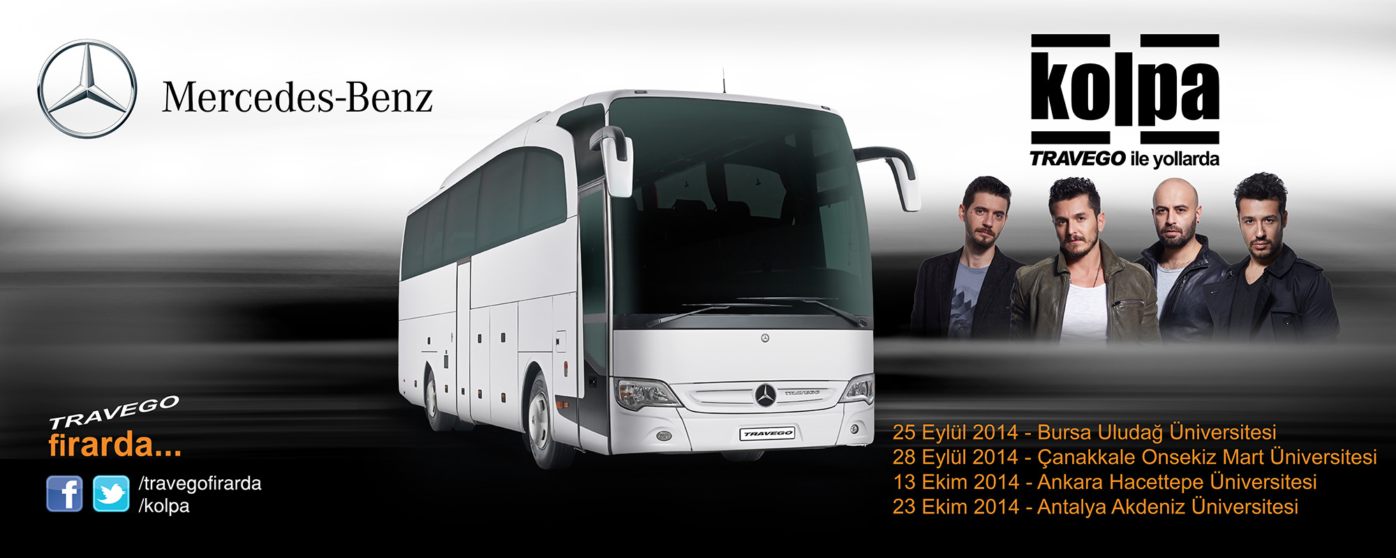 Travego Firarda Kolpa konserleri Antalya’da’da devam ediyor