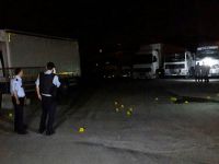 TIR garajına kurşun yağdırdılar