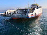 Türkiye'nin en büyük feribotu deneme seferinde