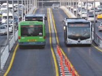 Metrobüs yoluna yeni bariyer düzenlemesi