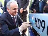 Faruk Özlü Temsa'nın ilk elektrikli otobüsünü test etti