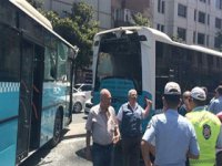 Şişli'de 3 özel halk otobüsü çarpıştı!