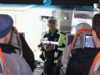 Şehirlerarası otobüslerde şok kontrol!