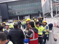 3 havalimanı işçileri iş bıraktı