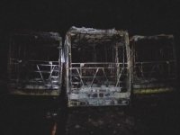 Tekirdağ’da 3 otobüs alev alev yandı