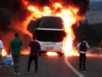Yine yolcu otobüsü, yine yangın