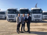 Mercedes'ten Hicri Ercili’ye 25 Actros cekici teslimatı