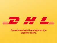 DHL logosunda sosyal mesafe değişikliği
